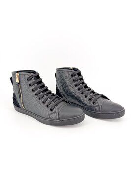 Louis Vuitton Empreinte LV Punchy High-Top Sneakers Black Size 37.5 US 7.5